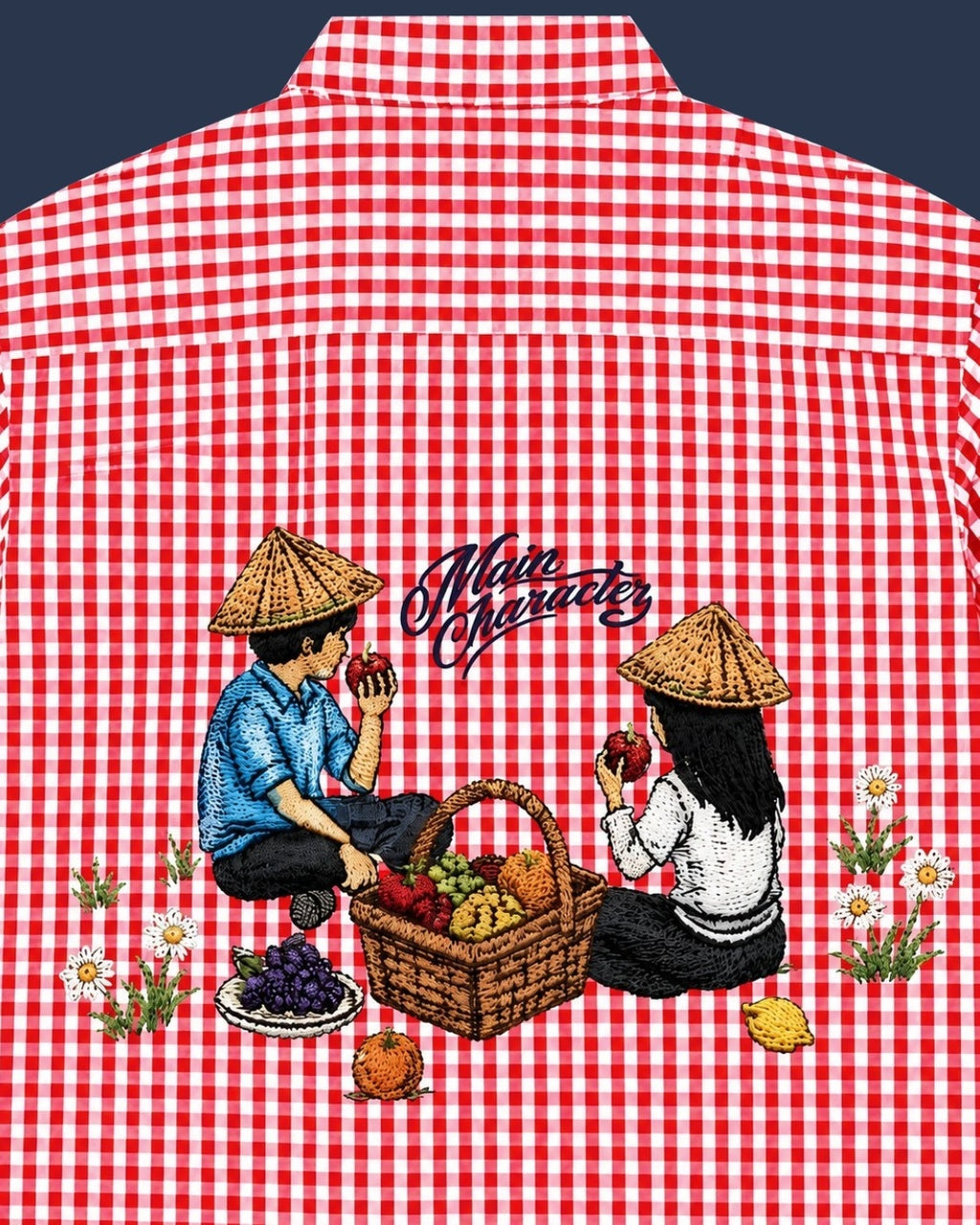 Picnic Red Boxy Shirt