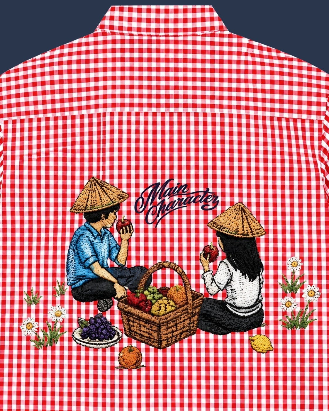 Picnic Red Boxy Shirt