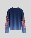 Denim Cropped Waffle knit