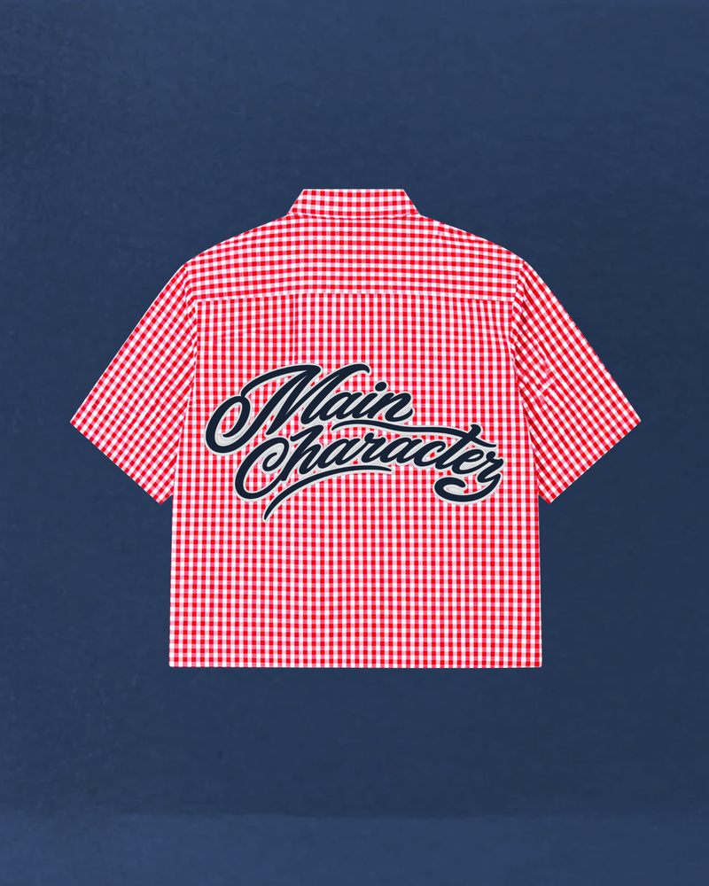 Main Character Red Boxy Shirt