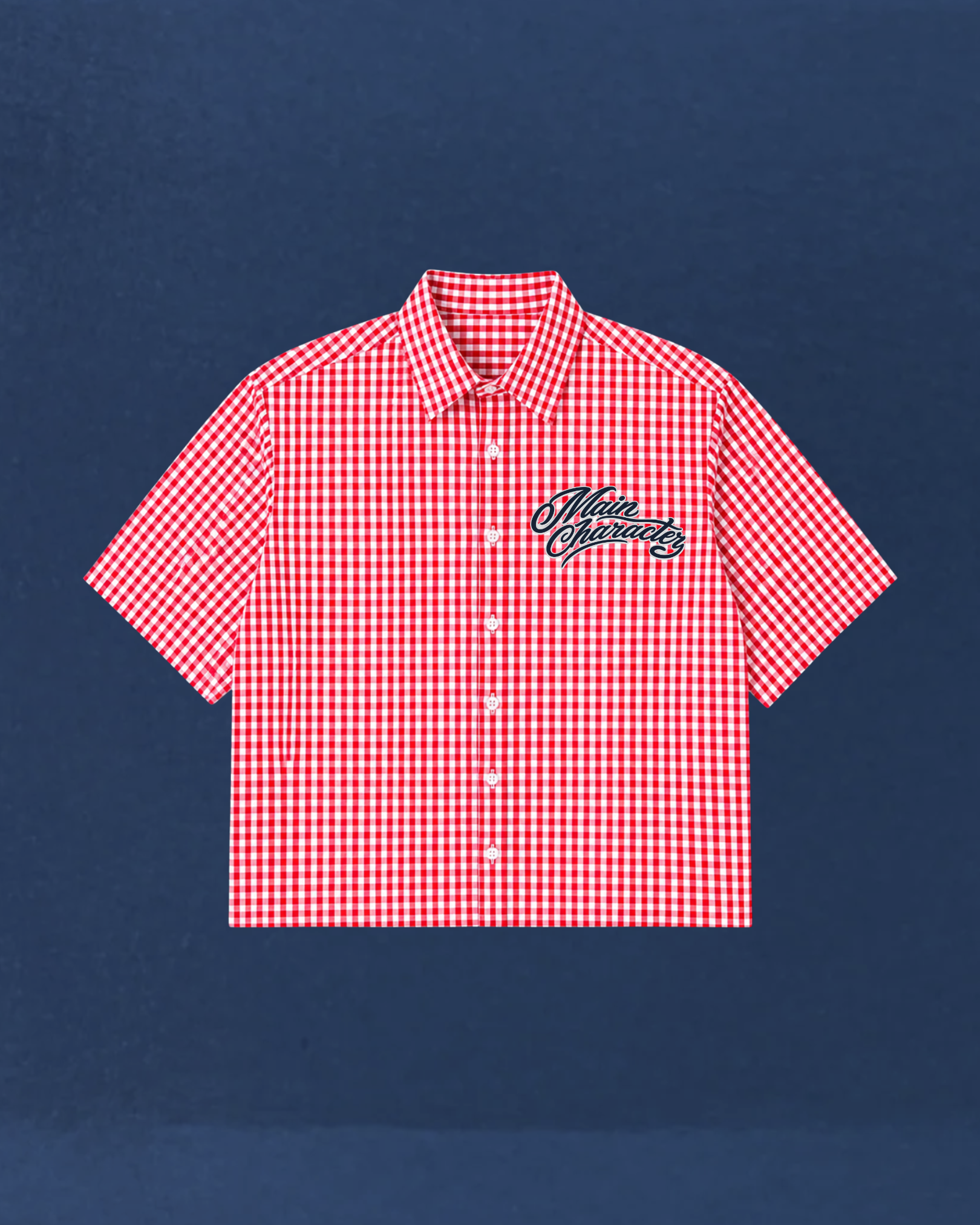 Picnic Red Boxy Shirt