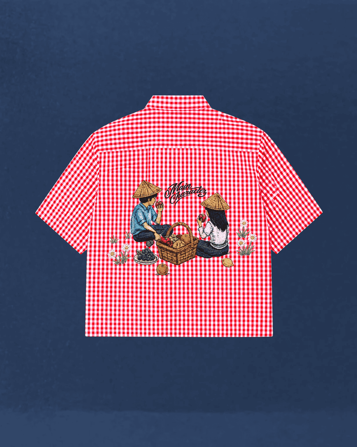 Picnic Red Boxy Shirt