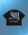 Blu Seed Cotton Slub Cropped Tee