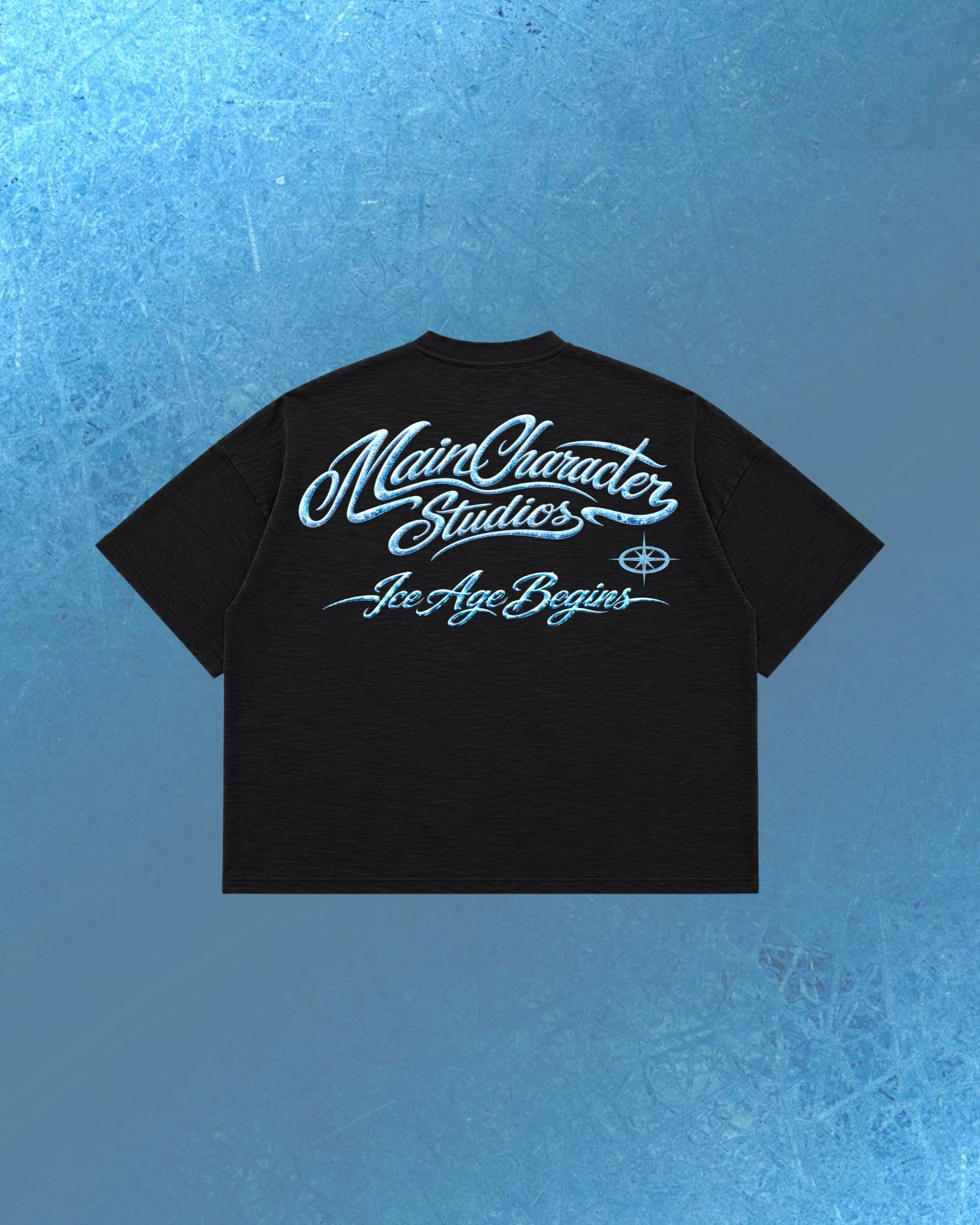 ICE AGE 001 Cotton Slub Cropped Tee