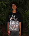 Black Sunfade Crab Treasure Cropped Tee