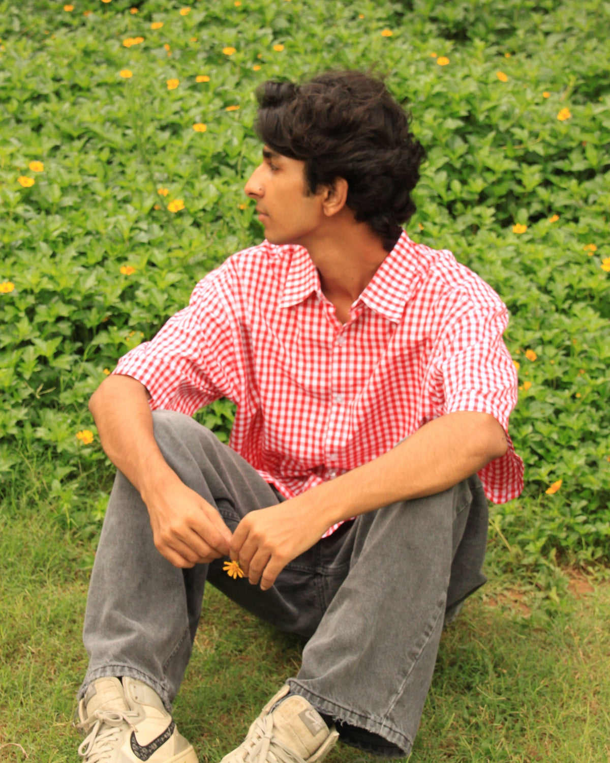 Main Character Red Boxy Shirt