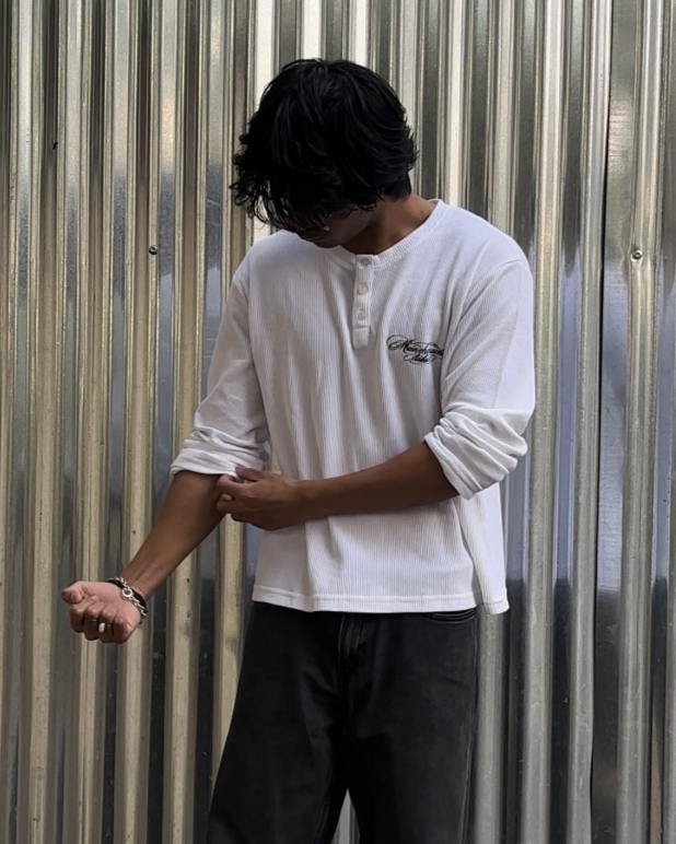 Ice Age Off-White Cropped Henley