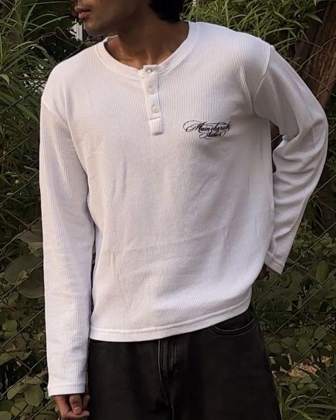 Ice Age Off-White Cropped Henley