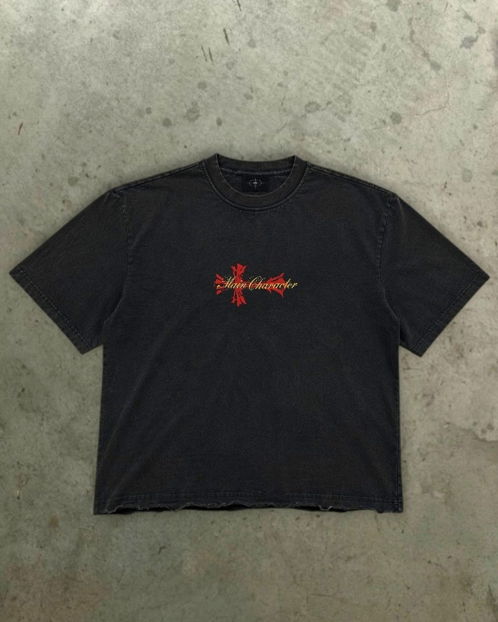 Redlight Raw Hem Cropped Tee
