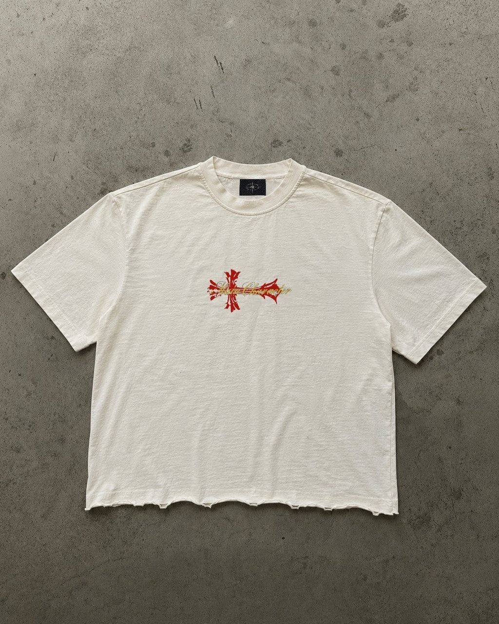 Redlight Raw Hem Cropped Tee