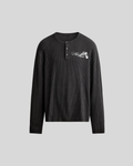 Snake Black Cropped Henley