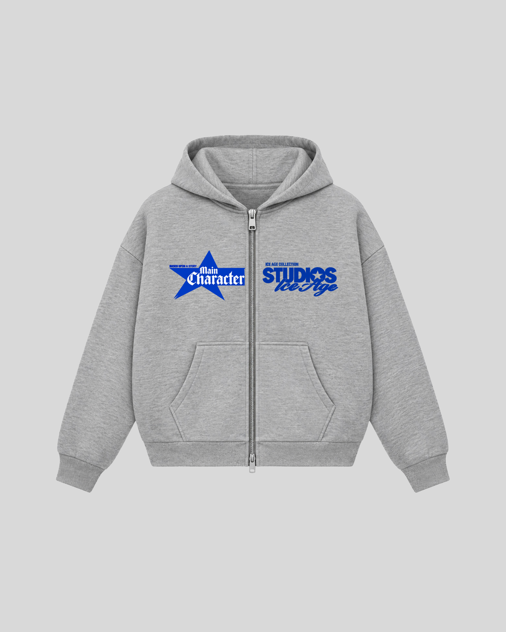 Ice Age Grey Double Zipper