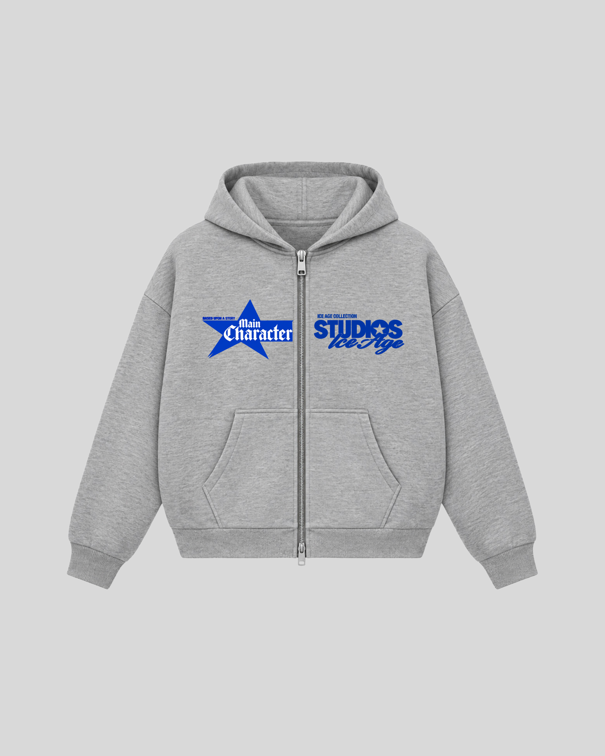 Ice Age Grey Double Zipper