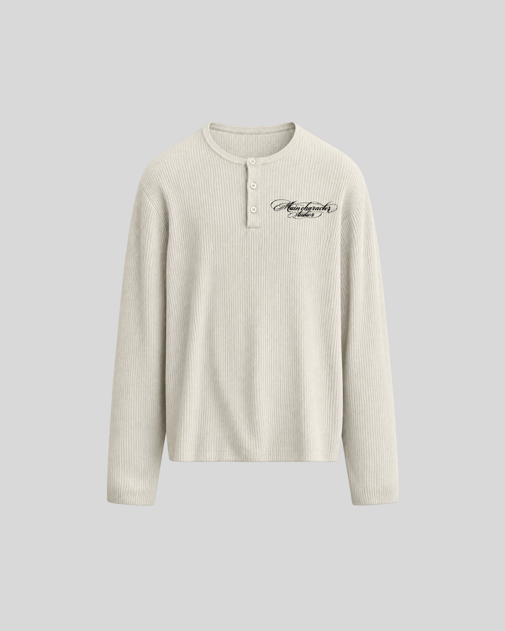 Ice Age Off-White Cropped Henley