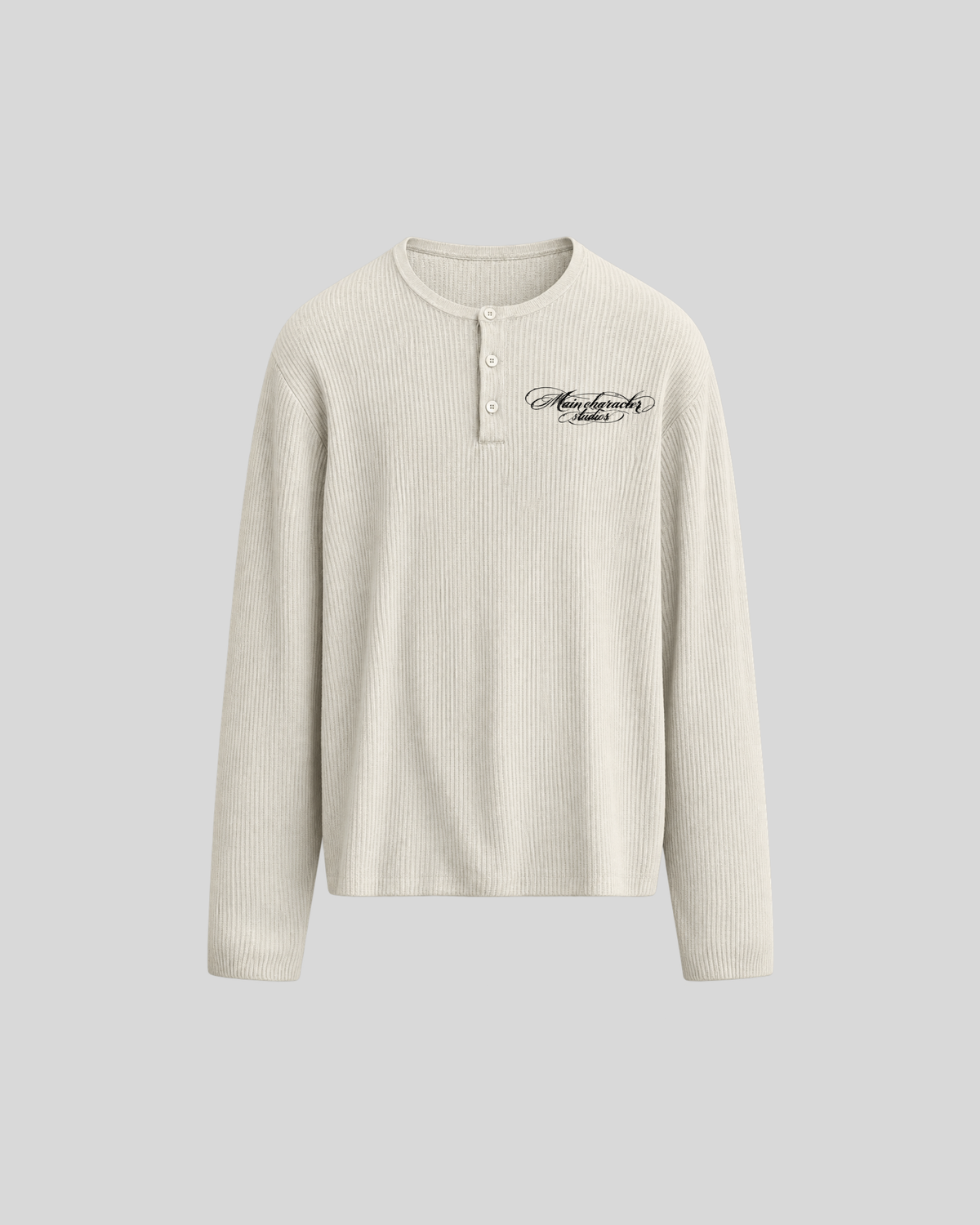 Ice Age Off-White Cropped Henley